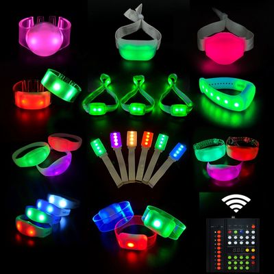 Les professionnels DMX contrôleur sans fil Concert Support Glow LED Bracelet 10 Zone contrôleur sans fil
