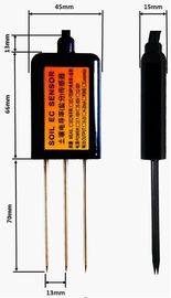 Capteur sans fil de conductivité de sol de contrôleur de l'irrigation LS-EC100 pour l'humidité/température