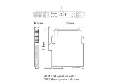 RTD/TC a entré le C.C du convertisseur 24V de la sortie analogique 0-5V 4-20mA d'isolant de signal numérique