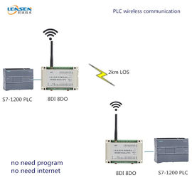 Entrées sans fil de PLC 8 Digital du module 2km du module 8DI 8DO RTU d'entrée-sortie de fréquence ultra-haute Modbus RTU