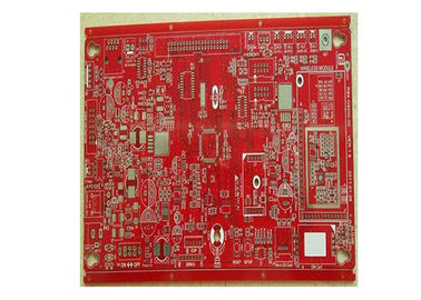 Le panneau multicouche de carte PCB de rf, choisissent/doubles couleurs rouges dégrossis de panneau de prototype de carte PCB