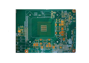 Panneau multicouche de carte PCB de couleur verte, surface d'or d'immersion de carte électronique de carte PCB