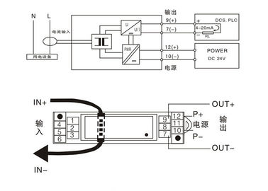 type émetteur actuel à C.A. du convertisseur 4-20mA de courant de perforation d'isolant de signal numérique